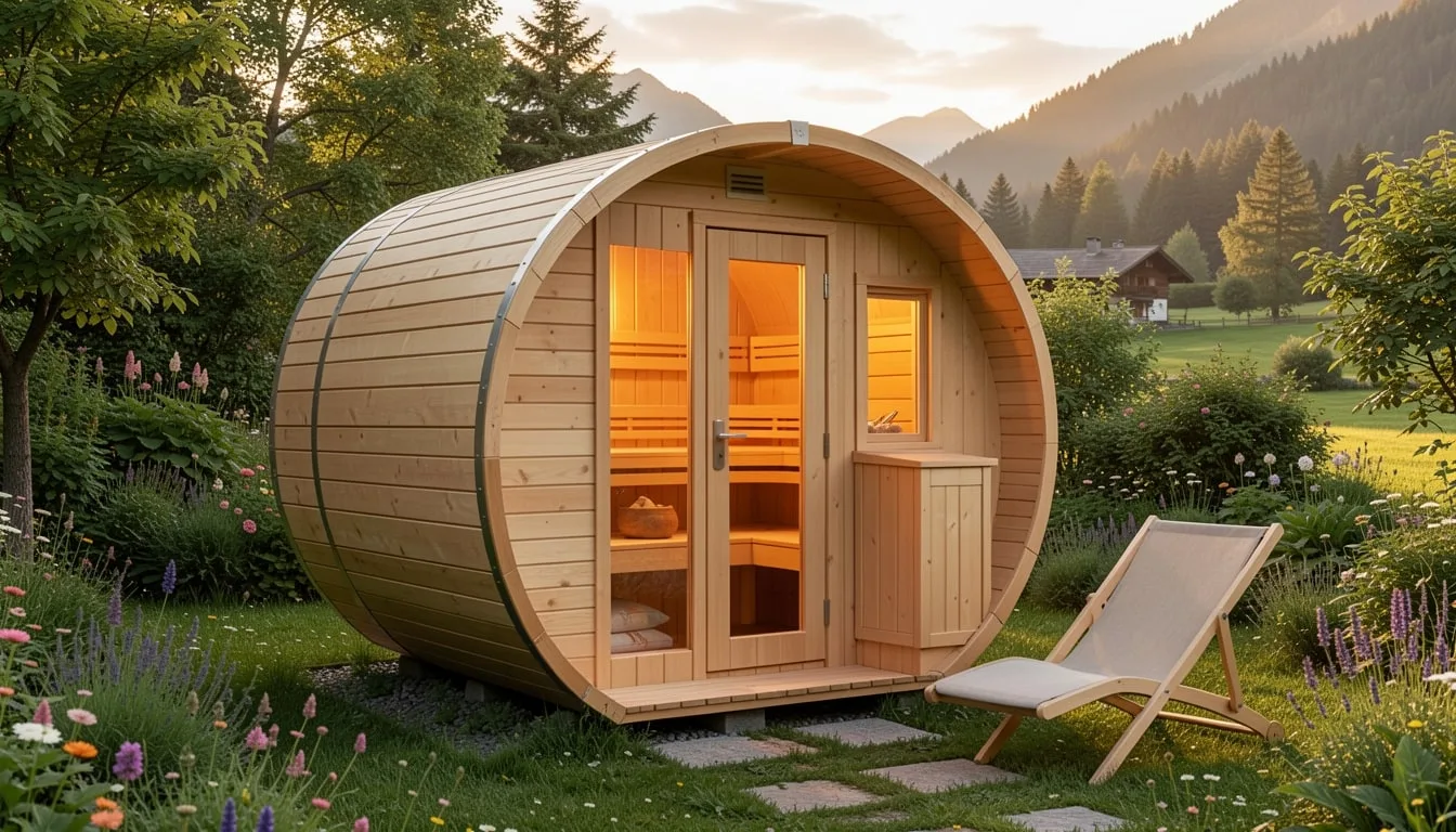 Sauna in legno da esterno
