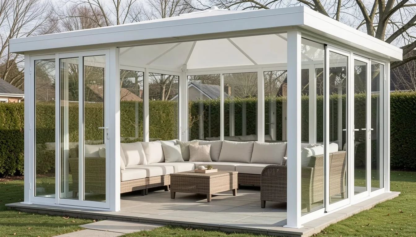 Pergola invernale / chiudibile — colore Bianco